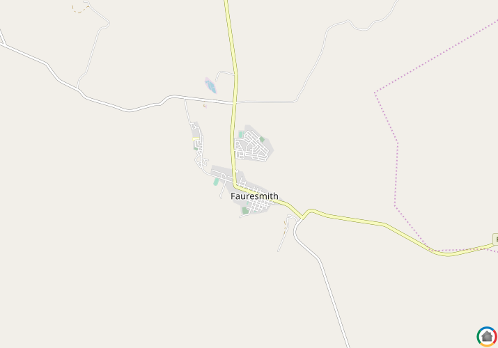Map location of Fauresmith